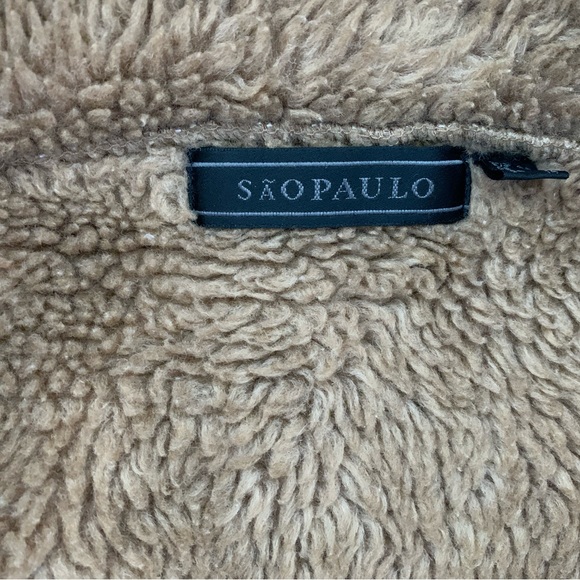 SaoPaulo Long Brown Coat With Faux Fur Lining - Picture 6 of 6